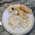 Pigs in the blanket with eggs
