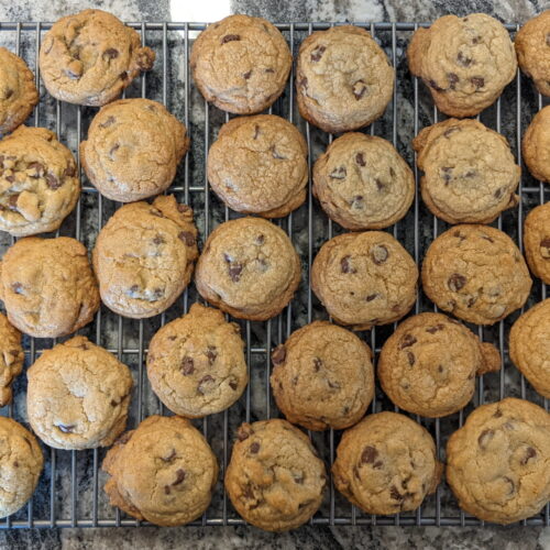 Cookies on rack