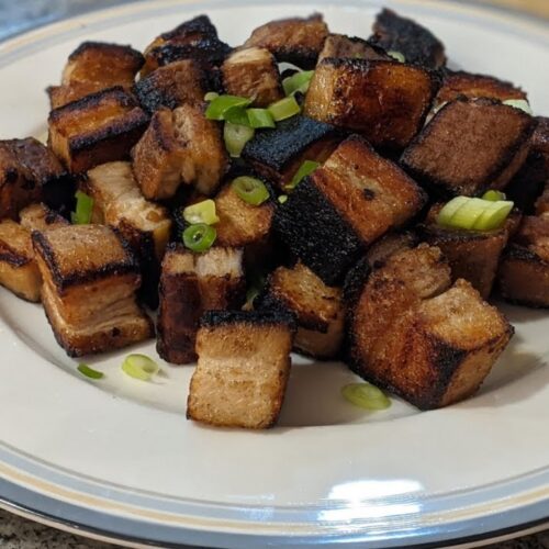 crispy pork belly bites