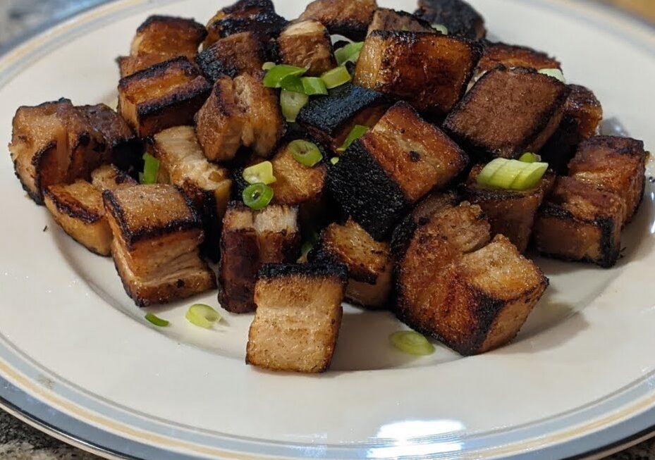 crispy pork belly bites