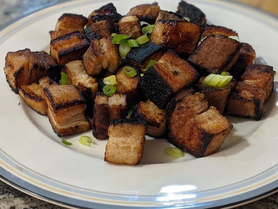crispy pork belly bites